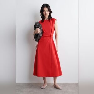 Cos Midi Cotton Blend Dress